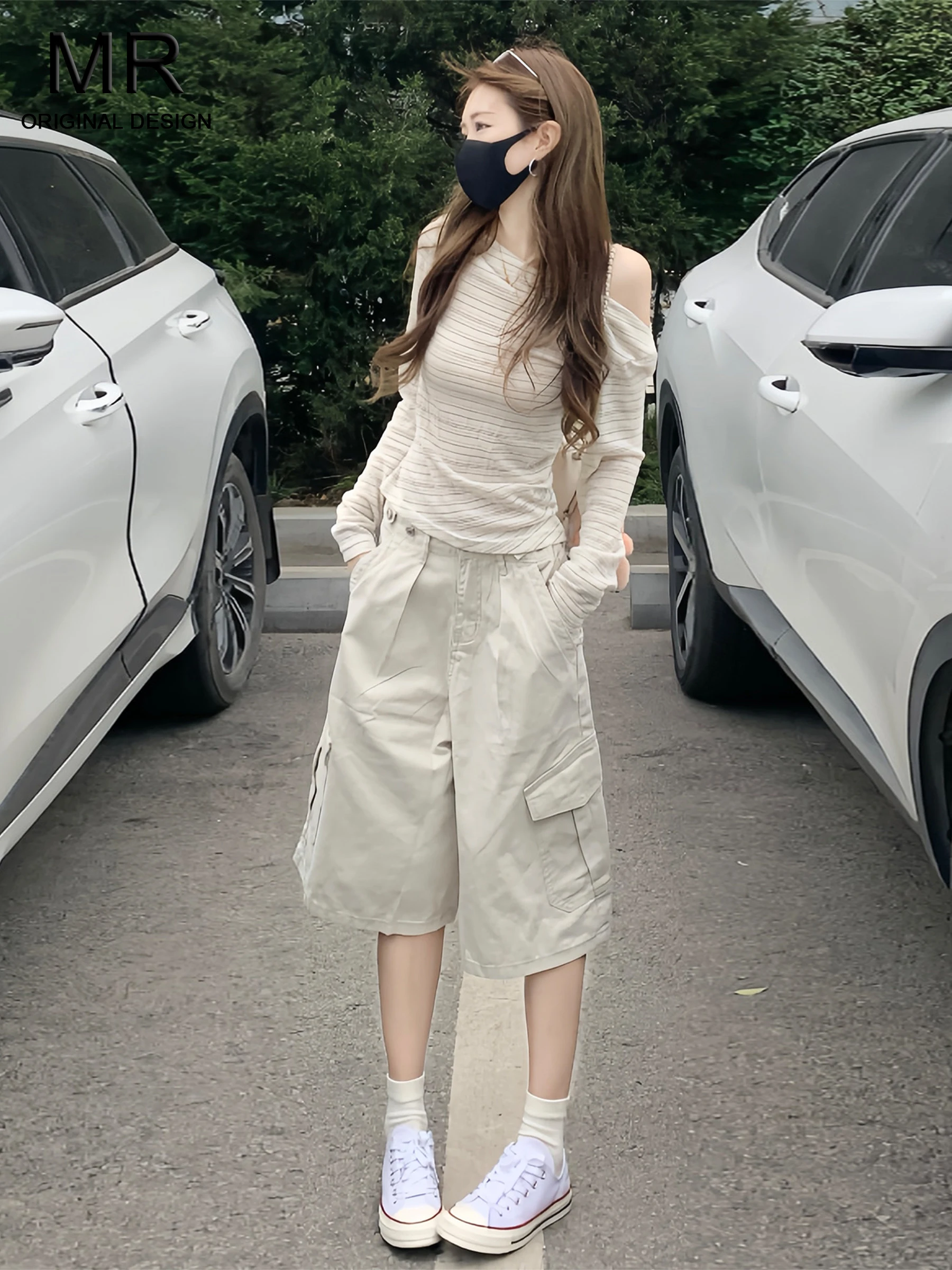 

Американские женские джинсы с высокой талией, укороченные (7/8), свободного кроя, прямые, для фигуры типа «средняя груша», летние, повседневные, из хлопкового денима