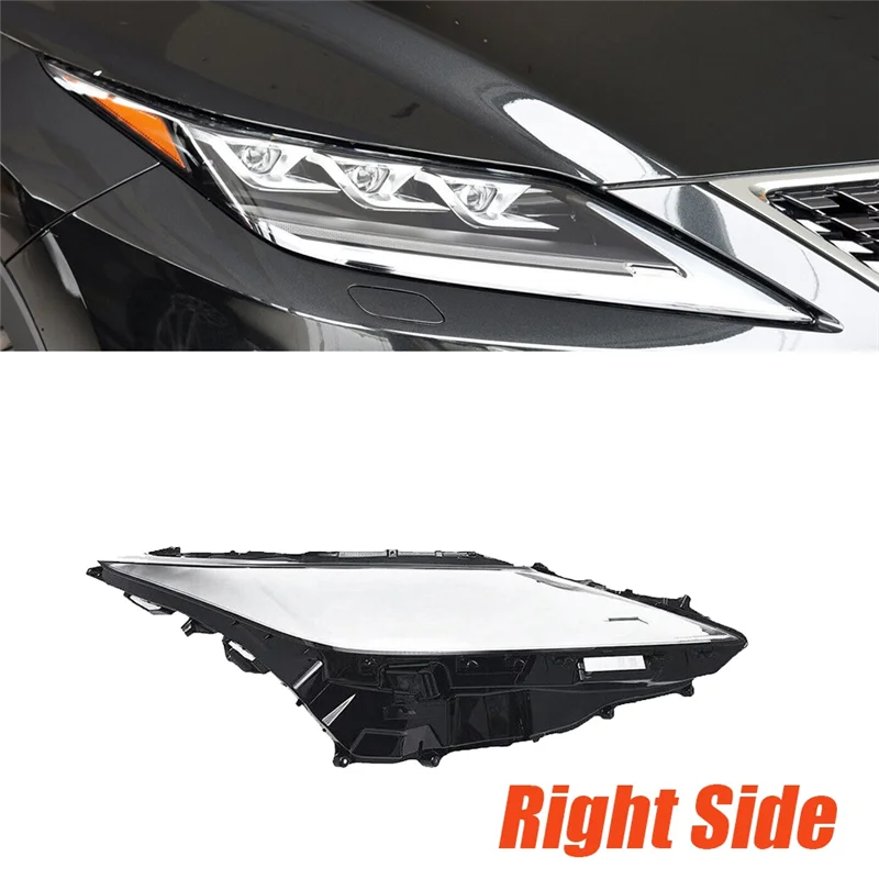 

A96E-Right Car Headlight Lens Cover Head Light Lamp Shade Shell Lens Lampshade For Lexus RX300 RX350 RX450 2020 2021 Replacement