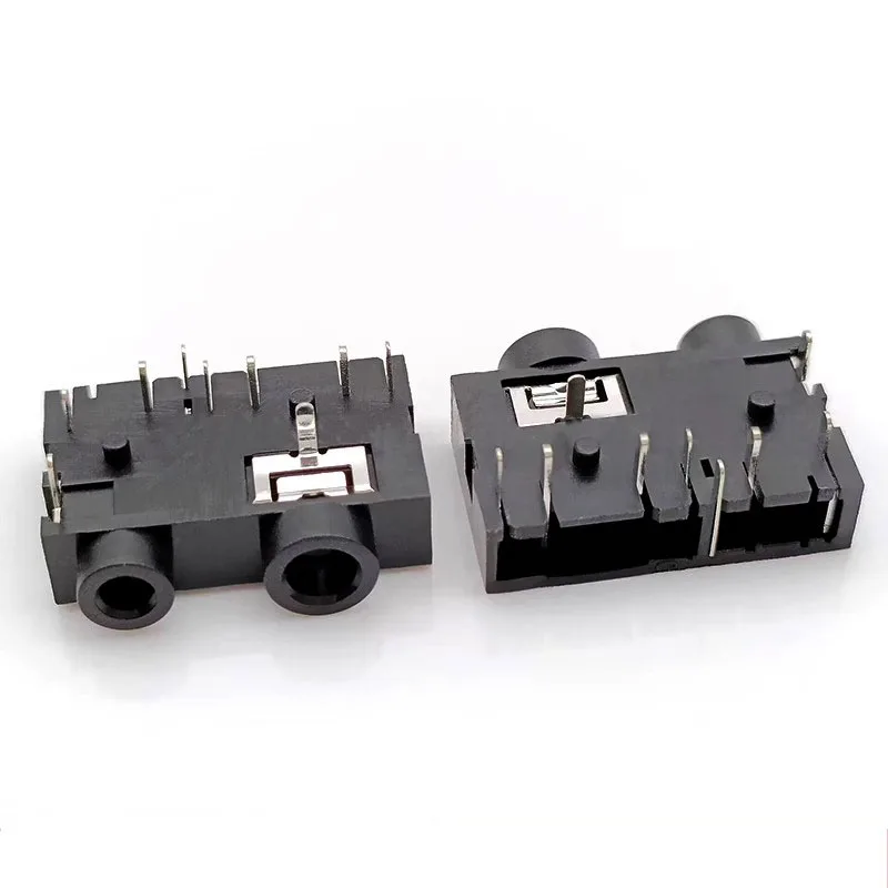 2.5mm/3.5mm headphone socket PJ-357 headphone dual hole dual horizontal nine-pin socket