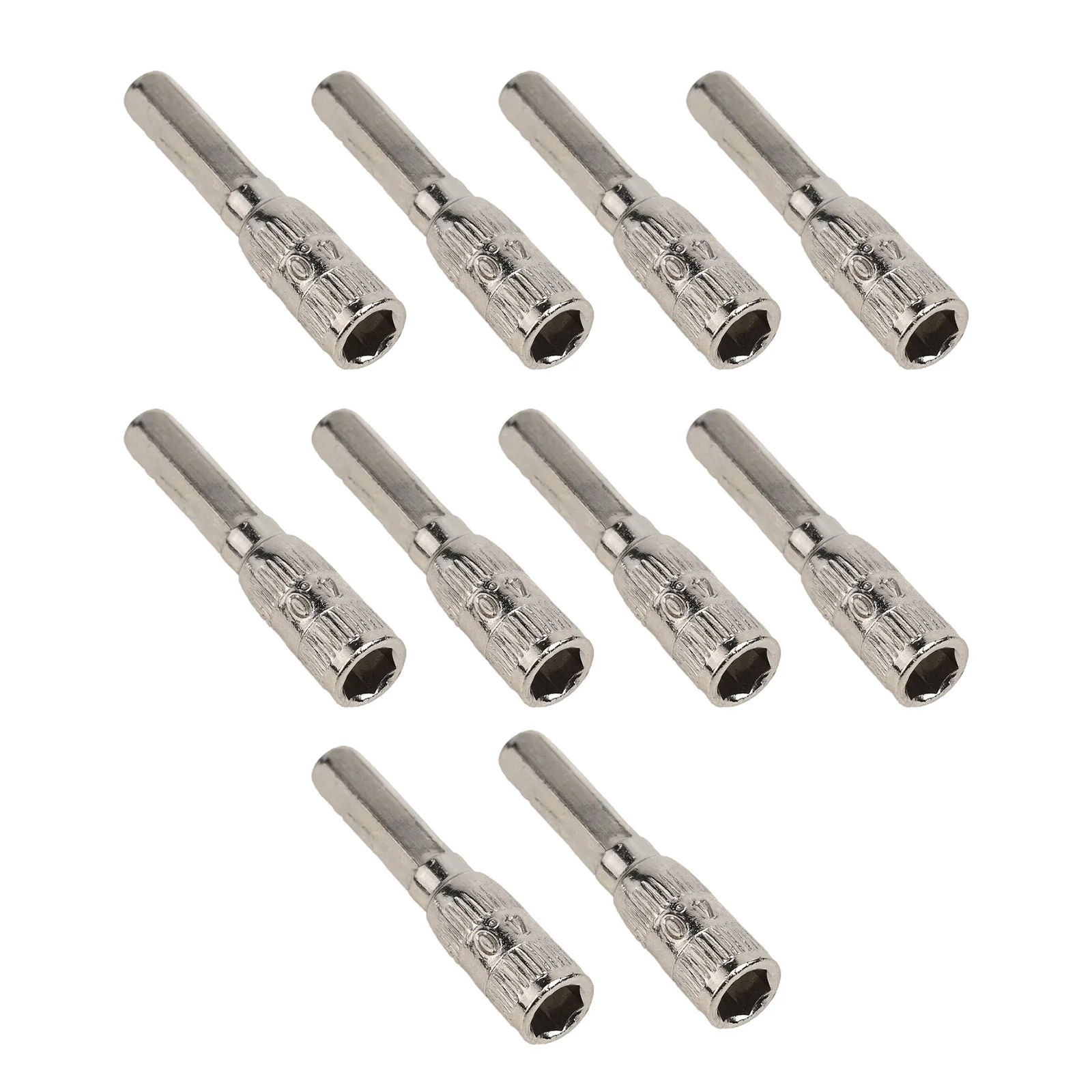 10Pcs H4 Hex Shank Socket Screwdriver Bits 2.5-5.5mm Nut Driver For DIY Projects From Toy Repair To Furniture Decoration