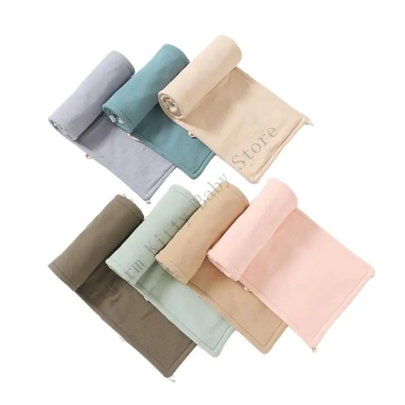 2 قطعة لينة القطن الشاش سرير بيبي منصات الوفير سرير السكك الحديدية حماية المضادة للتصادم ملفوفة منصات المهد الدرابزين الوفير وسائد #3