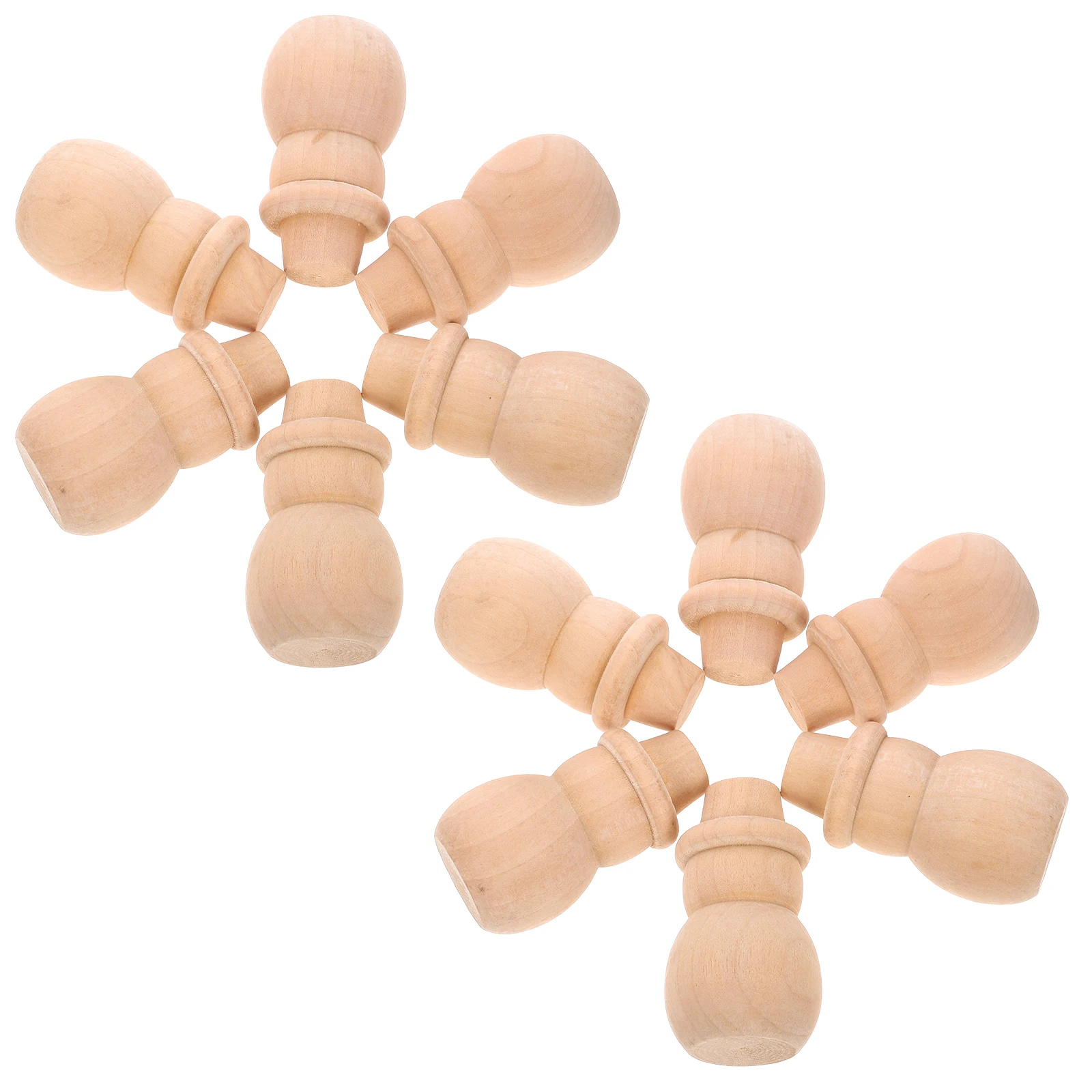 

20 Pcs Wooden Snowman for DIY Painting Crafts Unfinished Smooth Wood Christmas Decor Peg Project