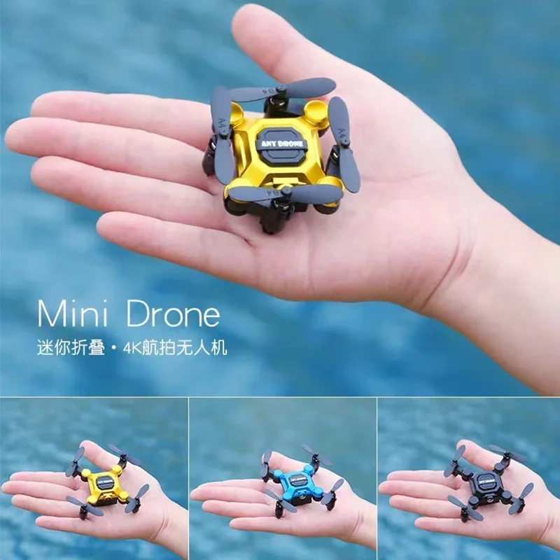 Mini folding small aircraft 4K high-definition aerial photography palm remote control aircraft portable fixed height drone