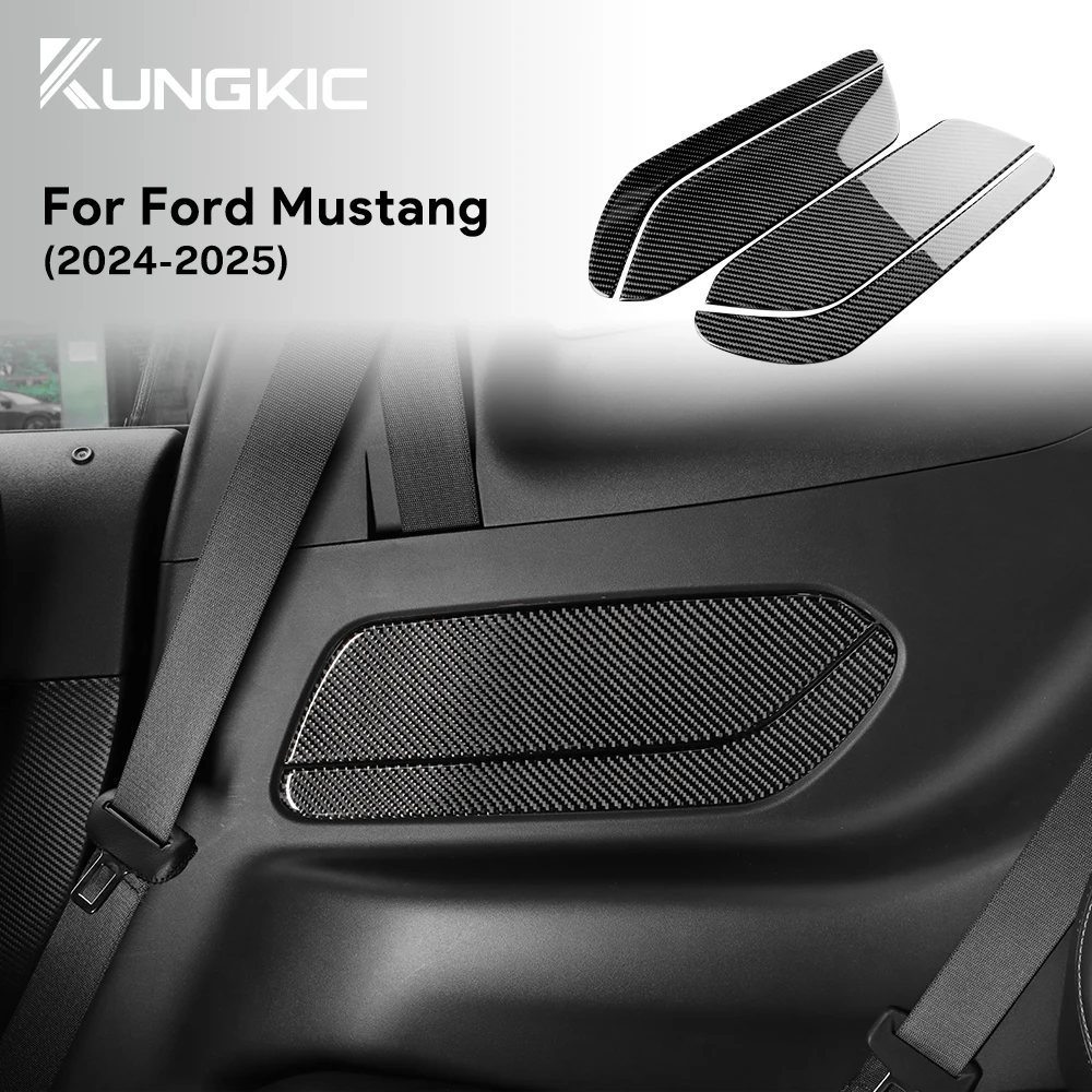 

Наклейка на заднее сиденье автомобиля Ford Mustang GT 2024 2025, из углеродного волокна