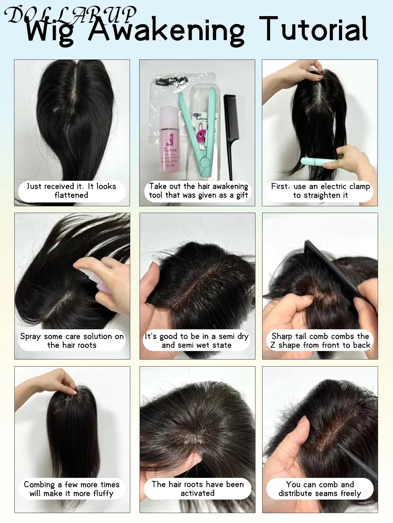 JKL الشعر الاصطناعية توبر مع الانفجارات غير مرئية ثلاثية الأبعاد الشعر المستعار قطع الشعر العلوي إغلاق الشعر للنساء قصيرة مستقيم مقاطع علوية واي فاي #5