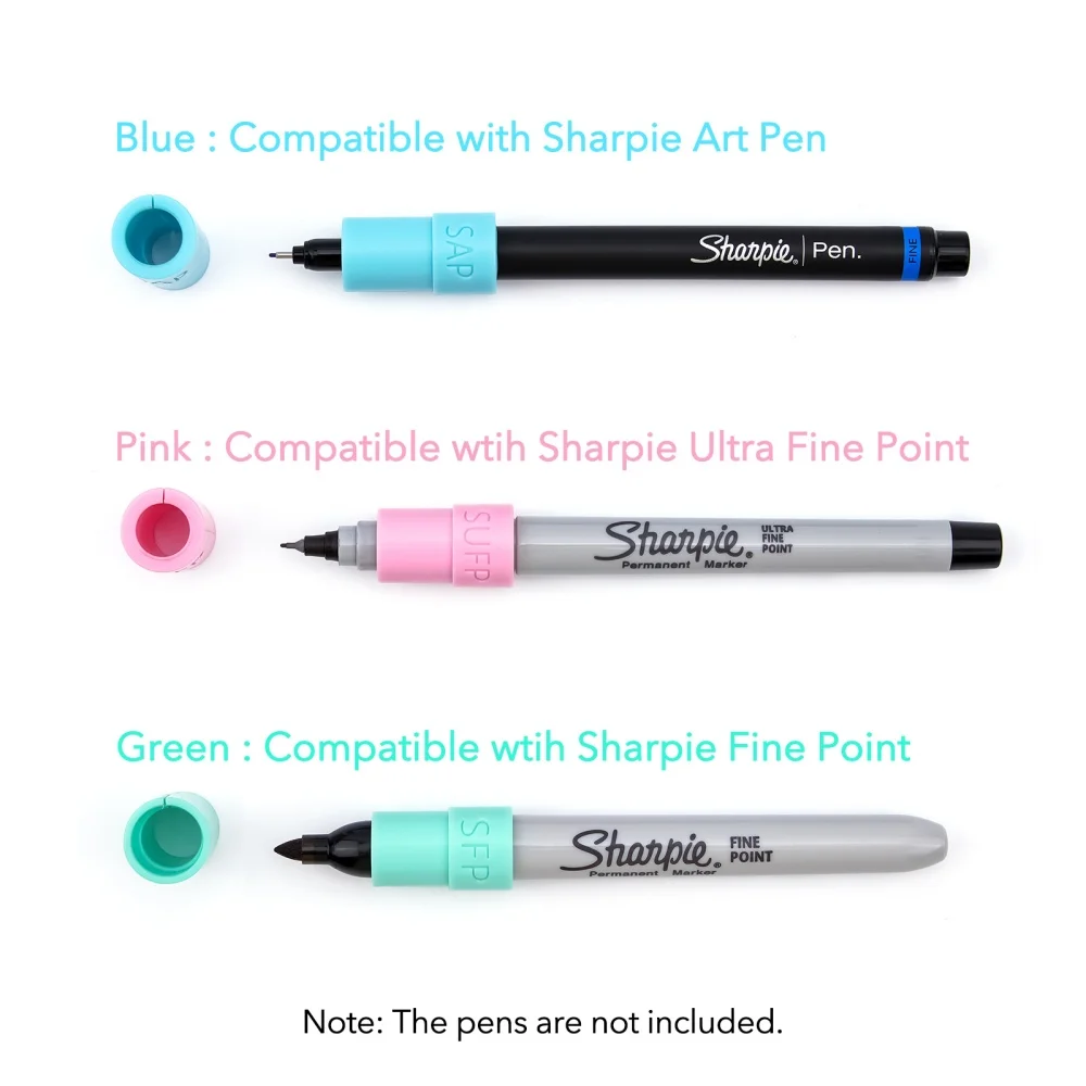 Pens Adapters Compatible with Maker 4 3/Maker/Explore 4 3/Air 2/Air/Venture,15x2 Pen Holders Work with More Than 40 Pens