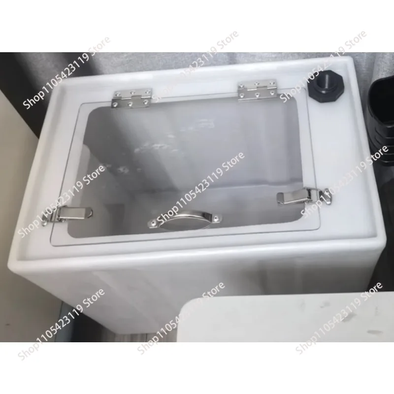 Live Fish Transport Box - Anti-Overflow Water Tank Trolley with Flip Lid for Hatching & Shipping
