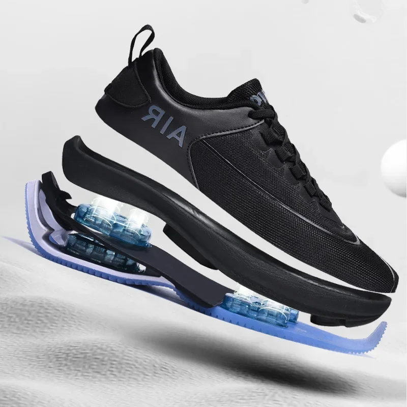 Zapatillas transpirables para correr para hombre, zapatillas deportivas con cojín de aire de alta elasticidad para gimnasio, calzado para deportes