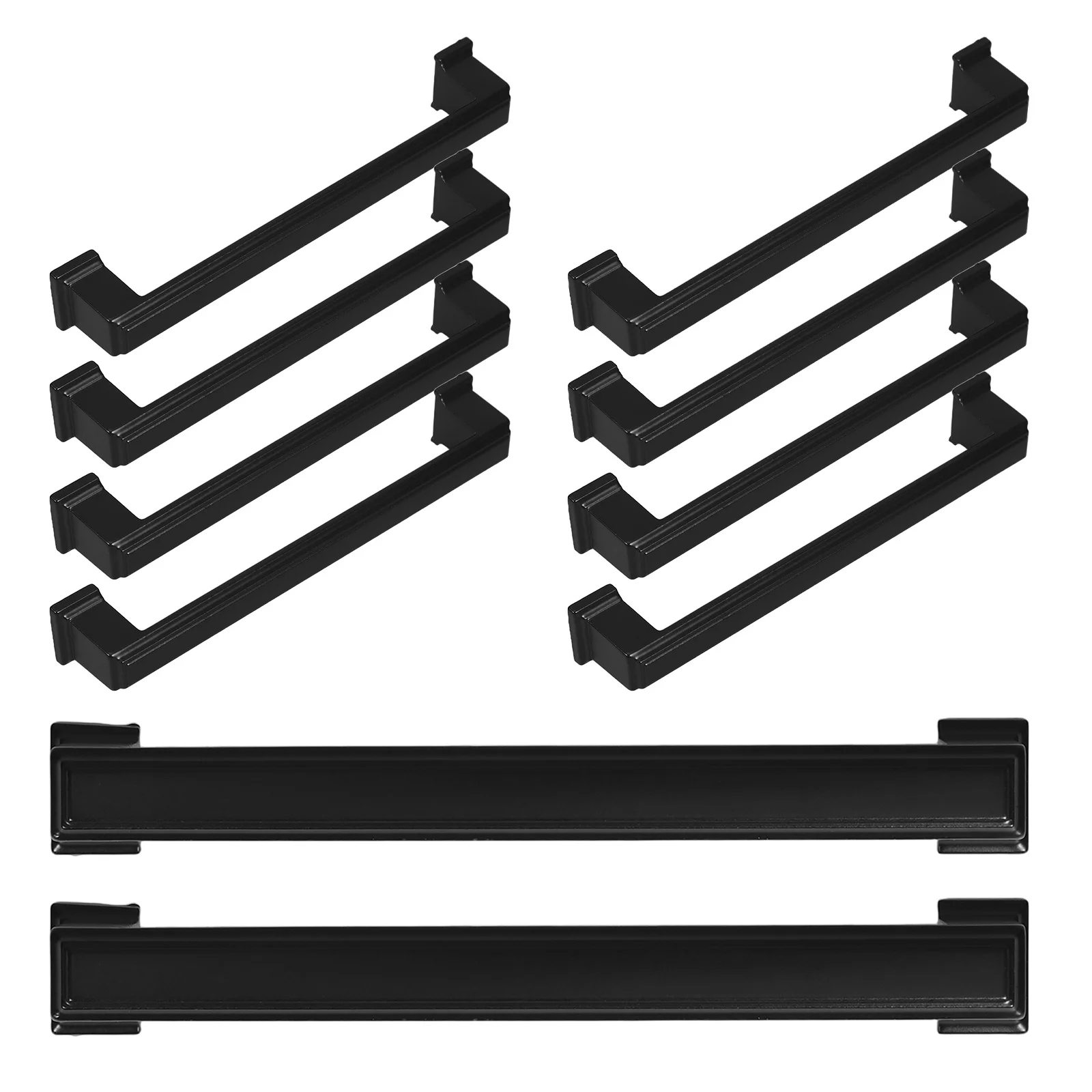 

10Pcs Retro Vintage Black Cabinet Handles Solid Aluminum Drawer Pulls for Kitchen Cupboards Wardrobe Dresser Hardware