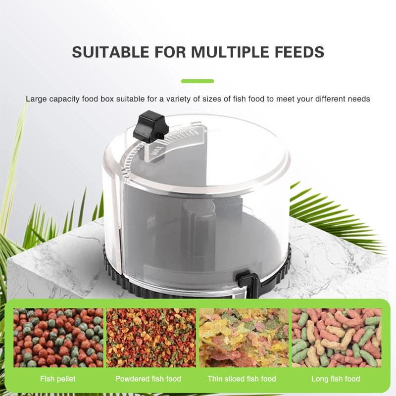 Digital Automatic Auto Tank Pond Fish Food Feeder with Aquarium Fishes Feeding Timer Auto Manual Pet Feeder Lcd Feeding Machine