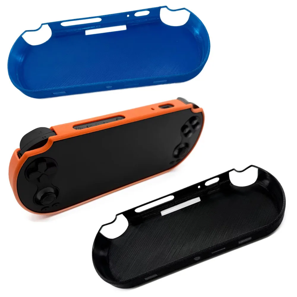 

for ANBERNIC RG VITA TPU Flexible Protective Shell RG VITA Pro Game Console 3D Printed Protective Cover Black Orange White