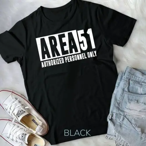 

AREA 51 AUTHORIZED PERSONNEL ONLY See Them Aliens UFO Meme Unisex T-shirt