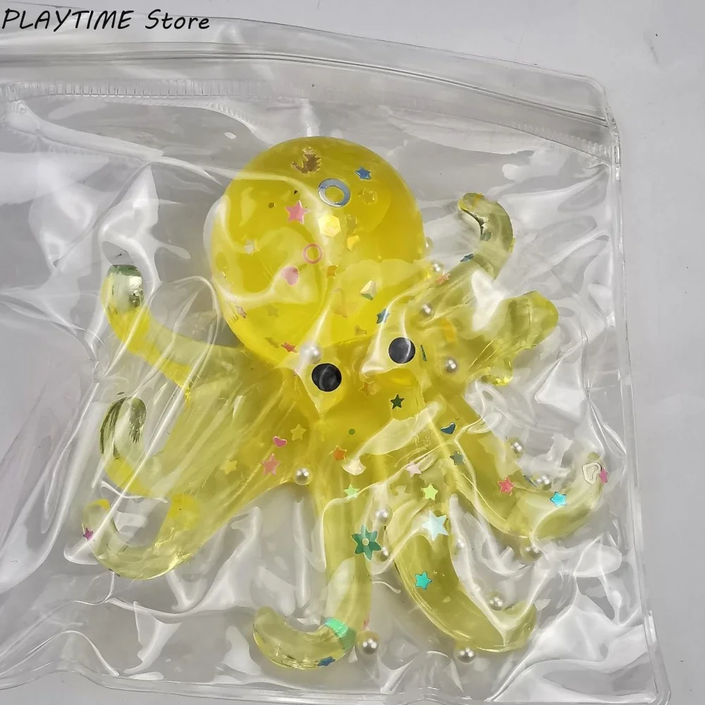 Squishy Ocean Octopus Squeeze Fidget Toy Simulation Stress Relief Slow Rebound Toy Can Be Stretched Sensory Decompression Gift