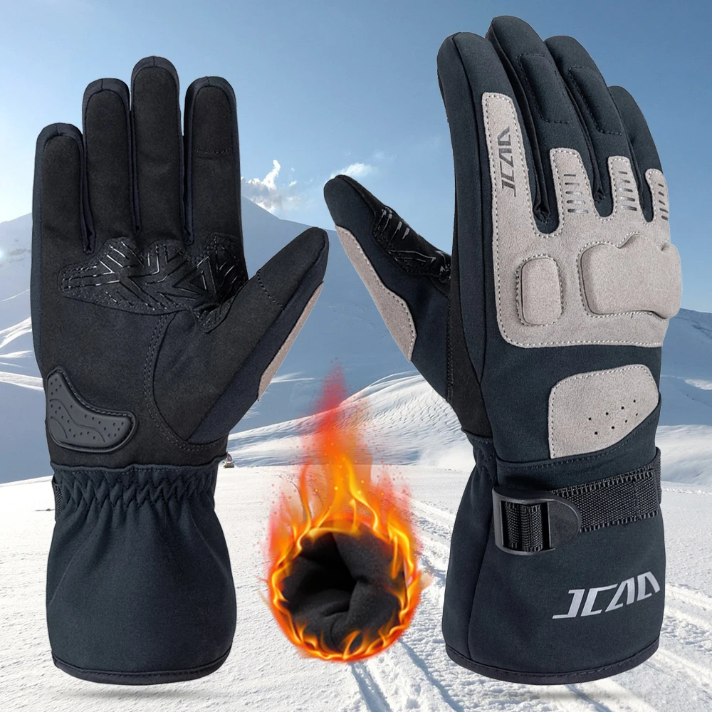 

JCAA Motorcycle Gloves Winter Warm Waterproof Windproof Touch Screen Finger Men Racing Cycling Glove Luvas Da Motocicleta