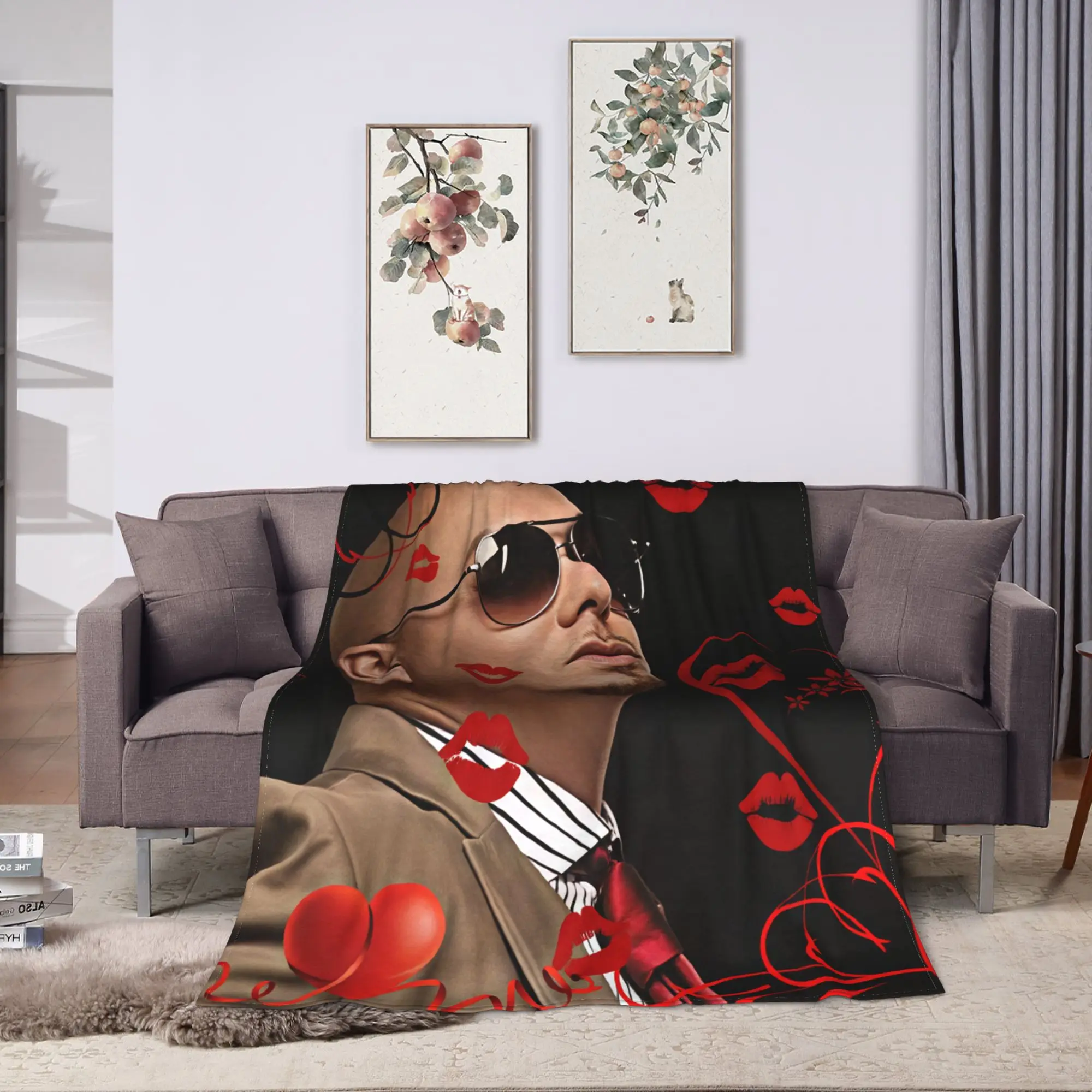 Pitbull Mr Worldwide Tour Blankets Quality Super Soft  Bedding Throws Winter Child Living Room Fluffy Bedspread