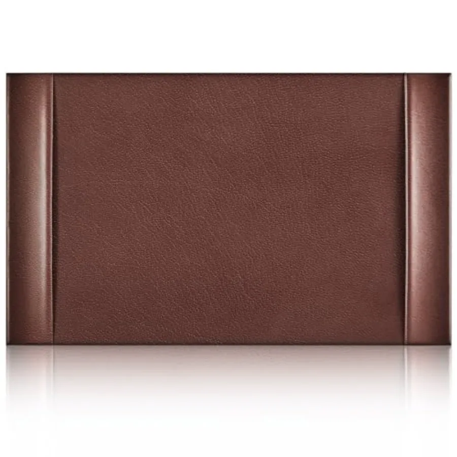 

Кожаный коврик-накладка на стол с боковыми бортиками, представительский офисный коврик для дома и рабочего пространства, поверхность для письма, коврик для мыши и клавиатуры