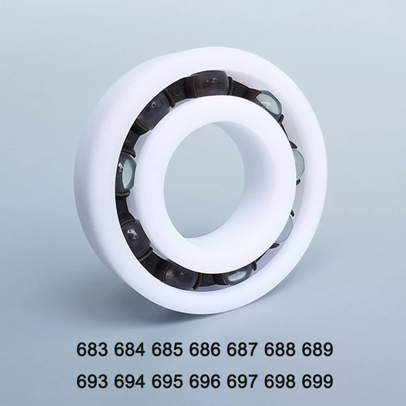 1/2/3/4/5pcs Micro POM Plastic Glass Ball Bearing Insulation 683 684 685 686 687 688 689 693 694 695 696 697 698 699 Waterproof