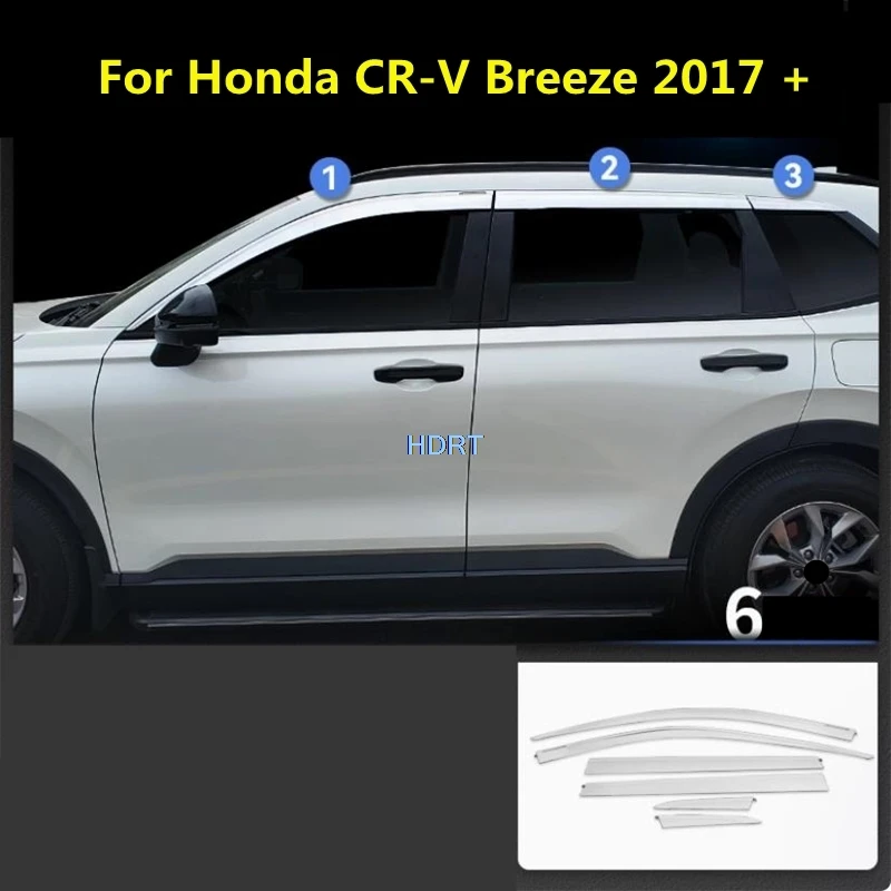 

Car Styling Window Visor Sun Rain Screen Shelter Weather Shield Cover Accessories Exterior Sticker For Honda CR-V Breeze 2017 +