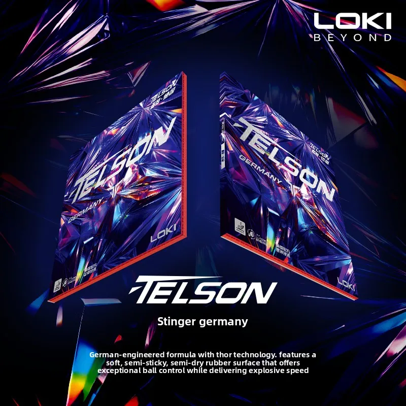 

LOKI Thor Table Tennis Rubber Stinger German Tacky Pimples Inverted Ping Pong Rubber Fast Attack Backhand Cake Sponge ITTF