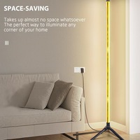 Led Rgb Remote Night Light Floor Lamps Smart Remote Control Modern Corner Ambient Standing Stand Light Room Decoration