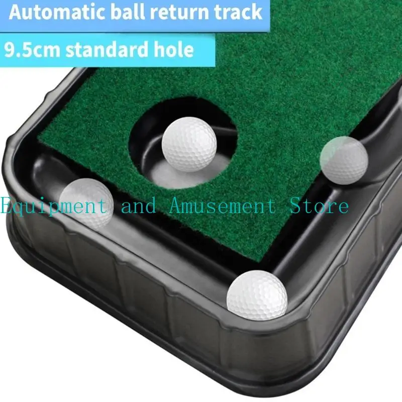 

Y1uc Golfing Putter Practice Mat с автоматическим возвратом в гольф, вводясь на тренировочный коврик для гольфа. Практический