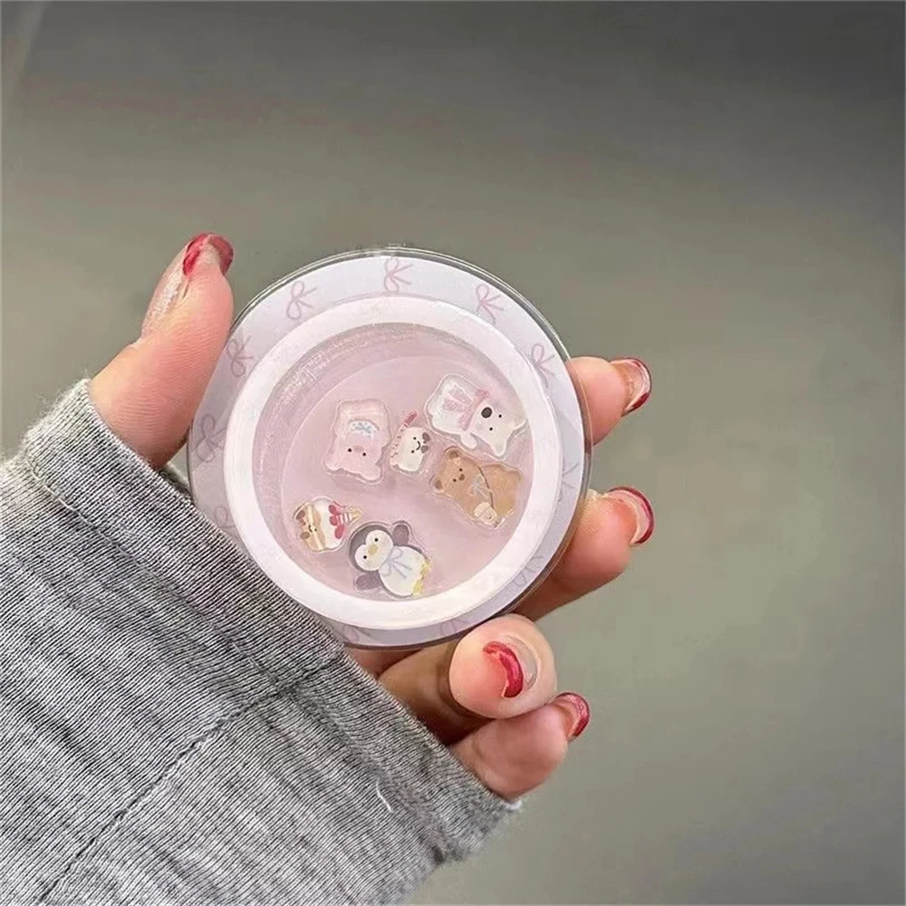 Korean Cute Cartoon Shake Penguin For Magsafe Griptok Finger Ring Cellphone Holder For iPhone 16 Samsung Girl Bracket