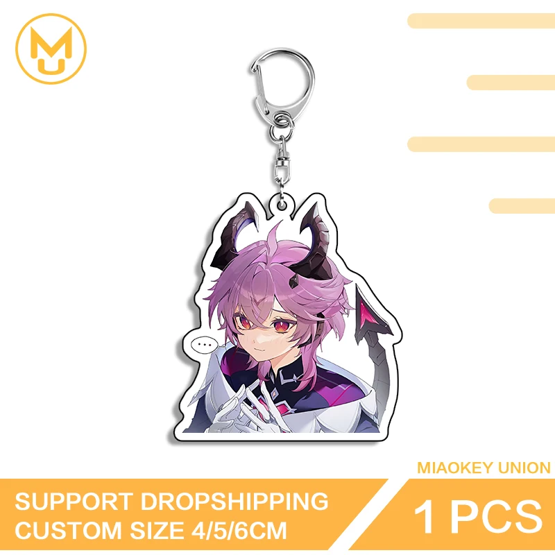 Genshin Impact Durin Waterproof Attractive Chic Double Sided Acrylic Keyring Advance Guard Premium Creative Amusing Jewelry