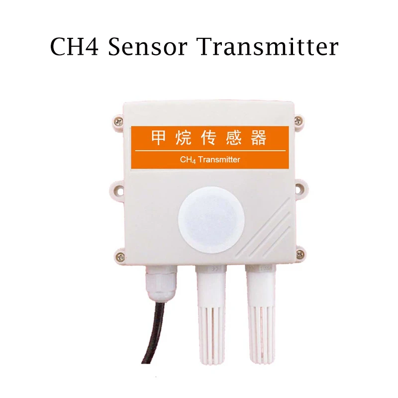 

CH4 Methane Natural Gas Sensor Combustible Gas Transmitter 4-20mA Analog Output RS485 with Temperature and Humidity