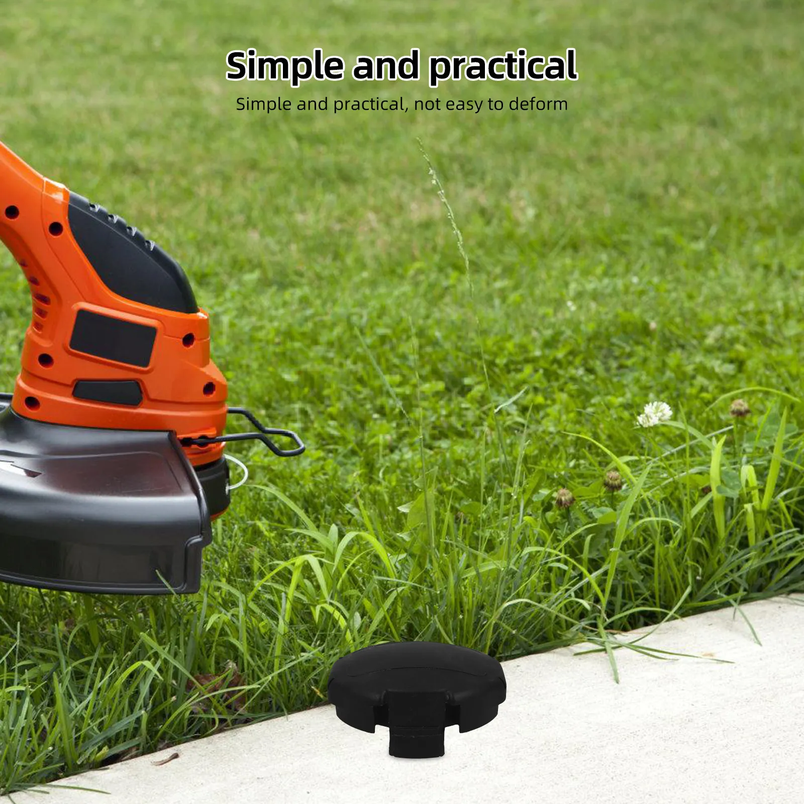 2 Pcs Machine Head Lawn Mower Safety Guard Protector Trimmer ABS Grass Cutter Cap