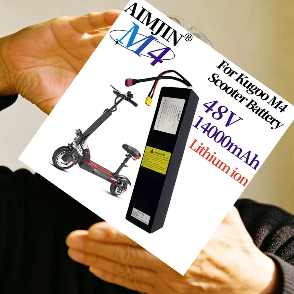 

18650 13S4P 48V 14000mAh 672Wh Lithium Ion Battery Pack Suitable for Kugoo M4 Electric Scooter Battery+Built in BMS