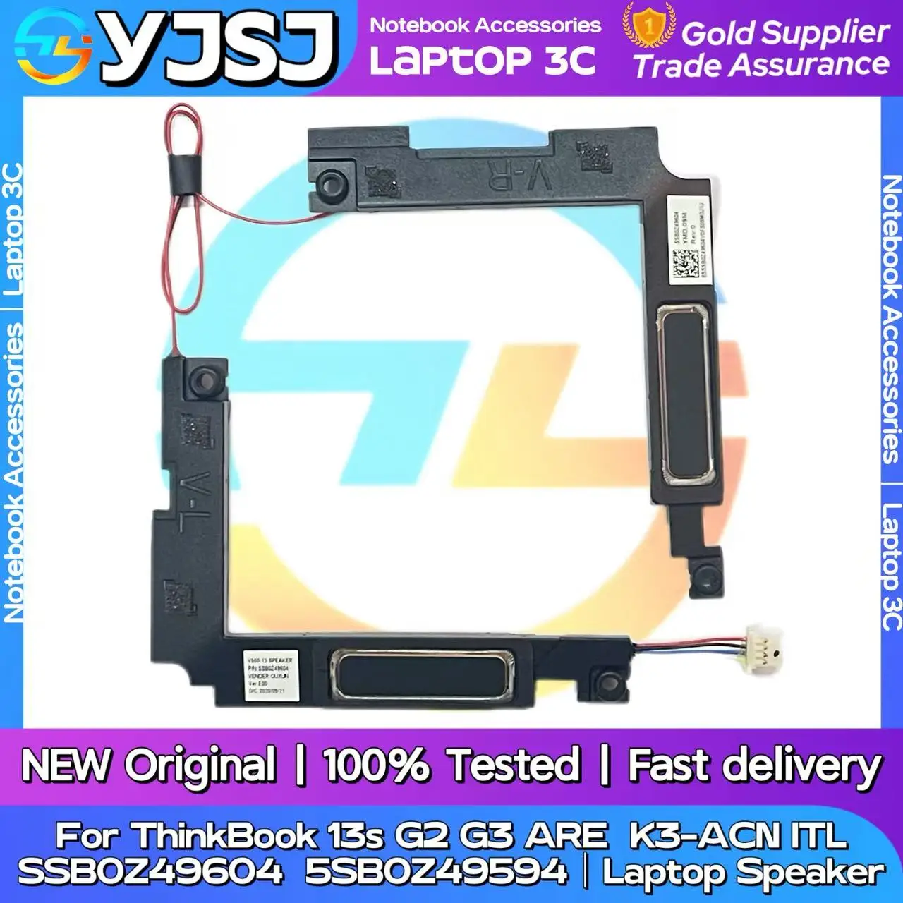 Speaker Laptop Asli Baru untuk Lenovo ThinkBook 13S G2 ARE 20WC G2 ITL 20V9 G3 ACN 20YA Speaker Bawaan Audio Klakson 5SB0Z49594