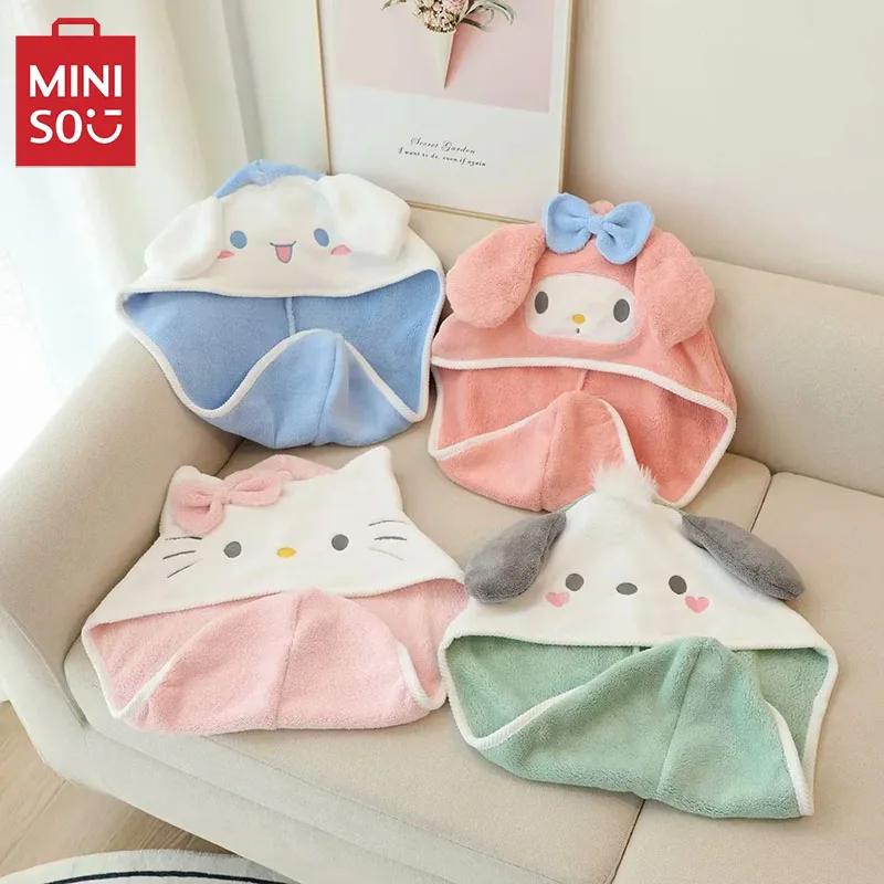 

Sanrio Anime Hello Kitty Dry hair cap Kawaii Cartoon Kuromi Melody household Dry hair cap Dry hair towel bathing cap Kids Gift