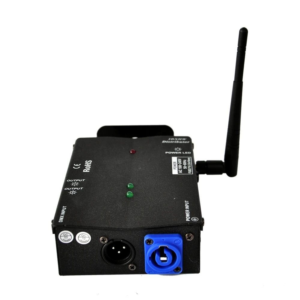 Multiple Installation Methods 2 DMX Distributor with 2.4G Wireless DMX High Voltage Protection Independent Input&Output Signal