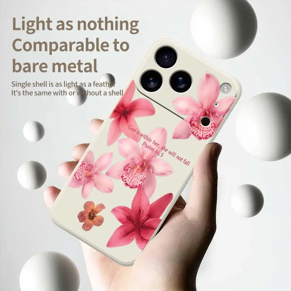 เคสโทรศัพท์ลายดอกไม้ สำหรับ iPhone 17 Pro Max 17 Air 16 15 14 13 12 11 Pro Max XS Max 7 8 Plus 16e 16 15 Plus  วัสดุ TPU