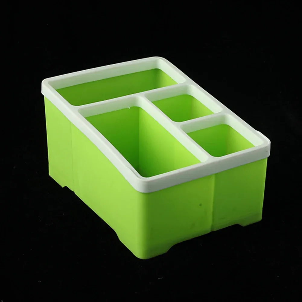 Suporte de Controle Remoto, Telefone e TV Organizer, Stand Shelf Rack, Desk Storage Box, Escova Cosméticos, 4 Compartimentos