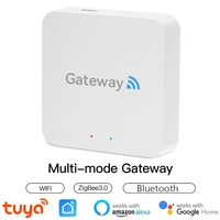 Tuya ZigBee-Hub de enlace multimodo, puente WiFi en casa inteligente, malla Bluetooth, Control remoto Smart Life, funciona con Alexa, Google Alice