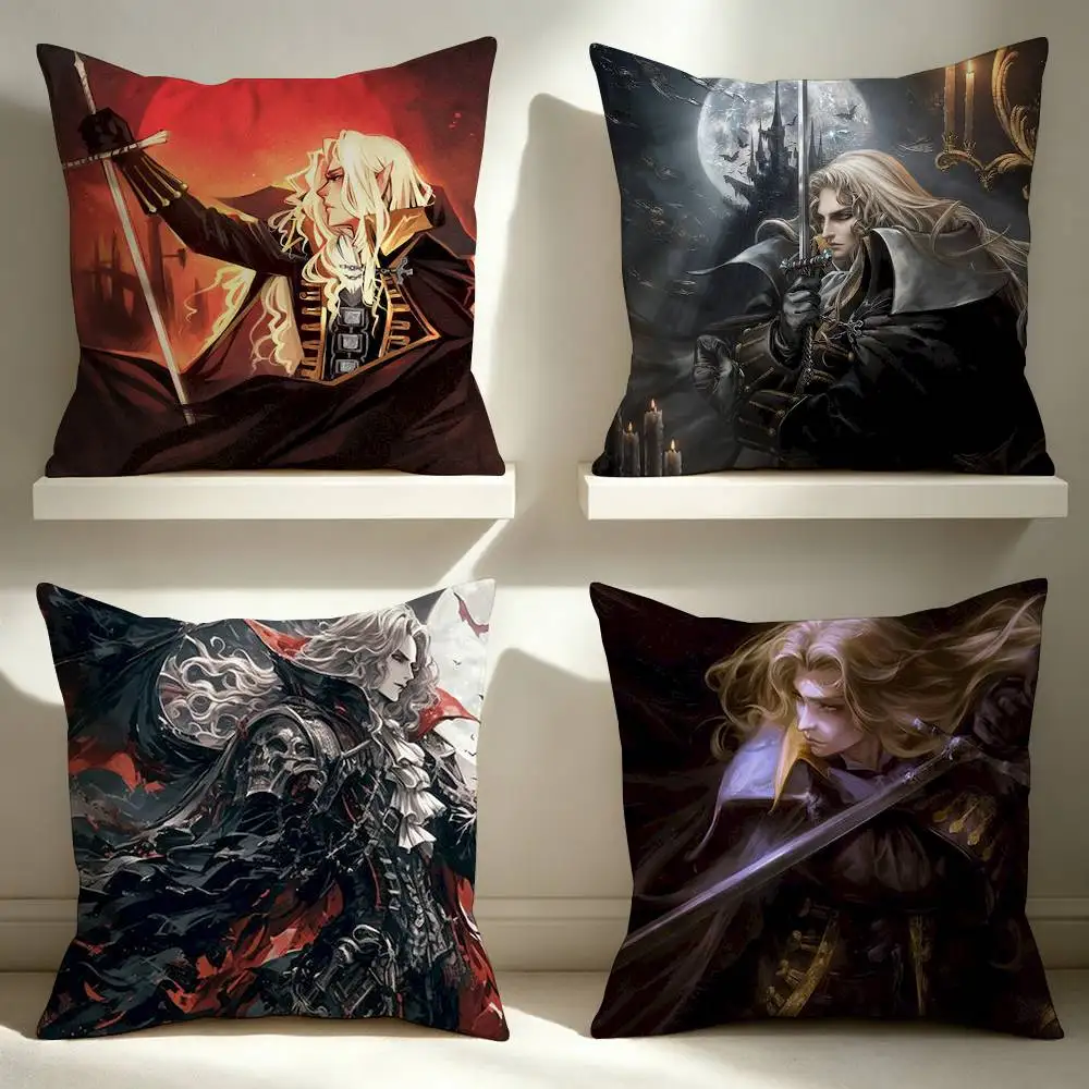 Game Castlevania Symphony of the night  Double-Sided Printed Cushion Cover Bedroom Bedside Sofa Pillow Case