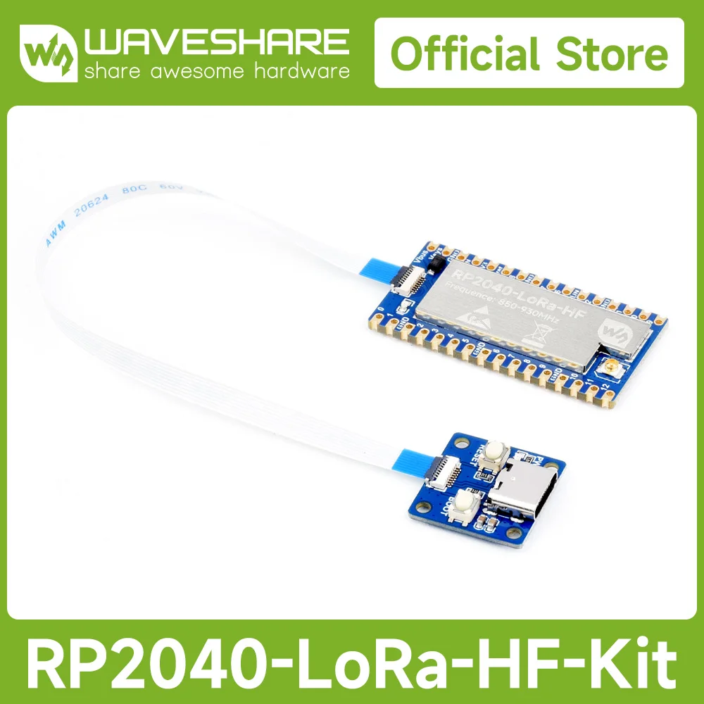 

Waveshare RP2040-LoRa Development Board, Integrates SX1262 RF Chip, Long-Range Communication, Options For Frequency Band