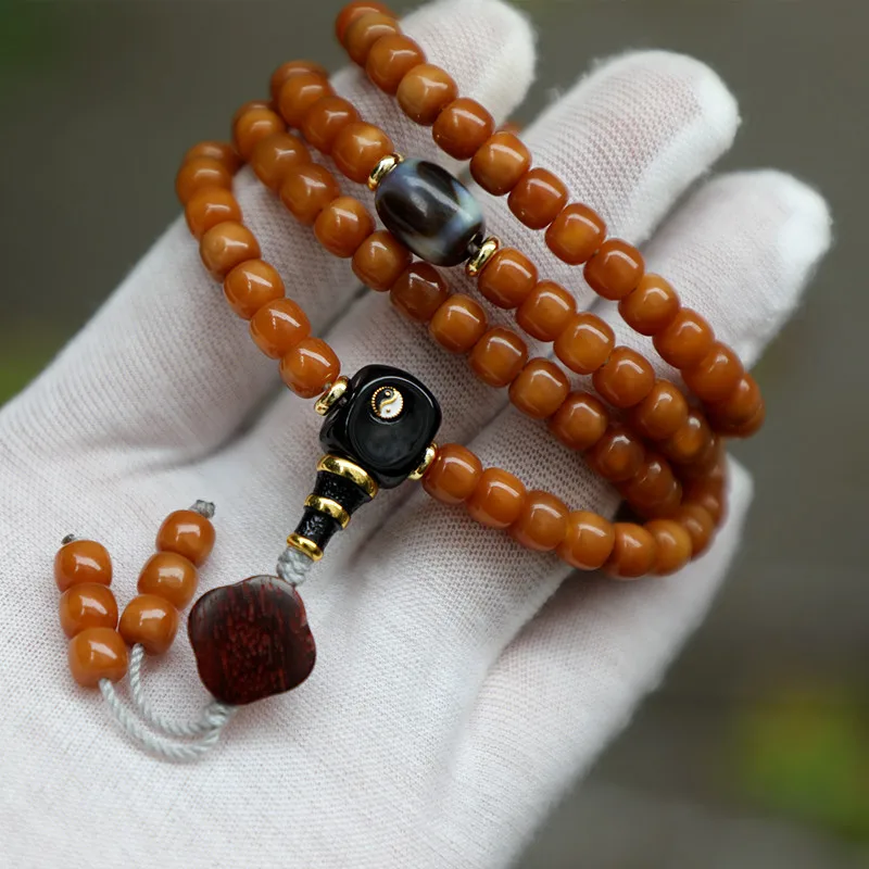 *6 Bead /Long Chain Women, Multi-Layer Dragon Ridge Bodhi Bracelet