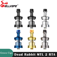 Original Hellvape Dead Rabbit MTL 2 RTA Tank 2ml/4ml Single Coil 0.7ohm Ni80 Clapton Coil E Cigarette Atomizer