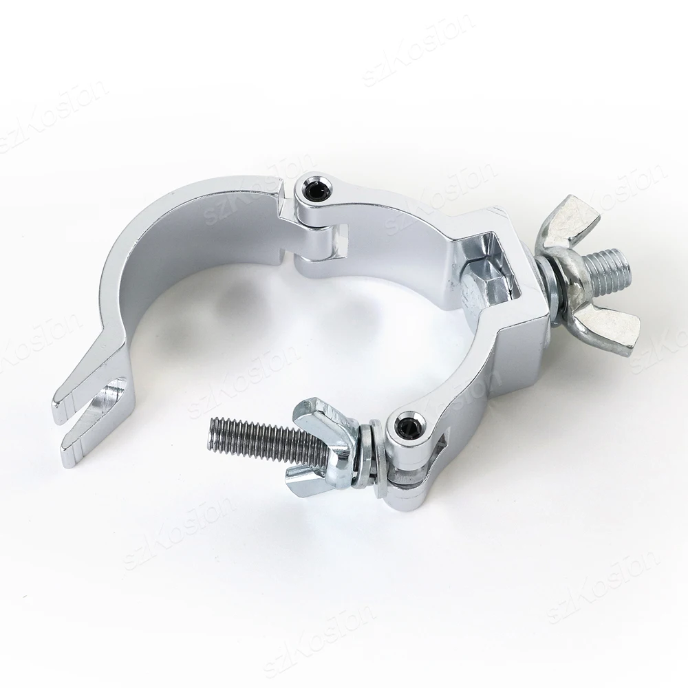 Alumimun Alloy Round Clamp Hanger Hook Bracket Stage Durable Heavy Duty Hook Theatre Lighting Kit 48-52mm Stage Light Clamp