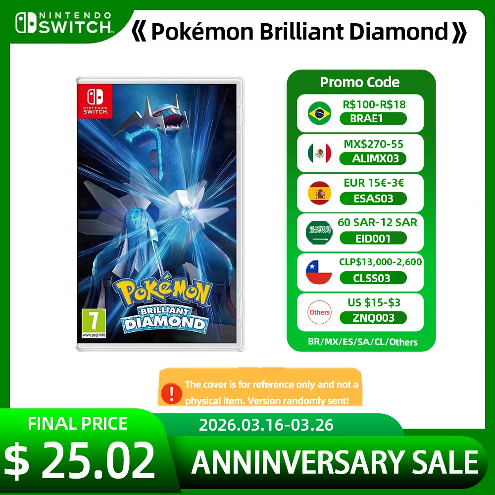 Pokemon Brilliant Diamond Stander Edition - Nintendo Switch Game Deals Games Cartridge Physical Card 6.7 GB Nintendo Games