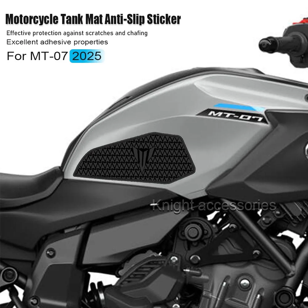 

Motorcycle Non-slip Side Fuel Tank Stickers Waterproof Pad Rubber Sticker For MT 07 mt07 MT-07 2025 -