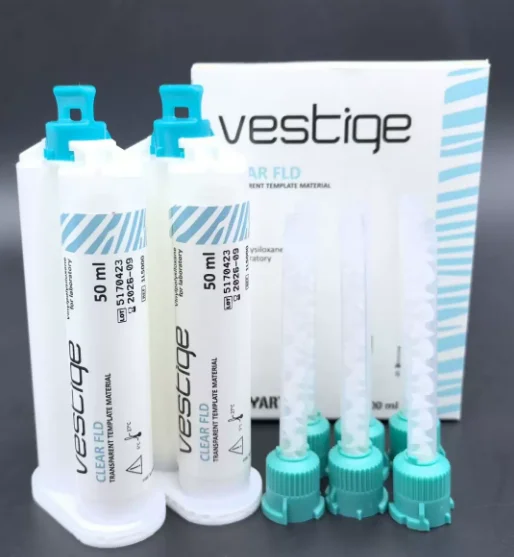 Addition-cure transparent liquid 3-component silicone rubber Vestige Clear FLD 2x50 ml – clear liquid A-silicone
