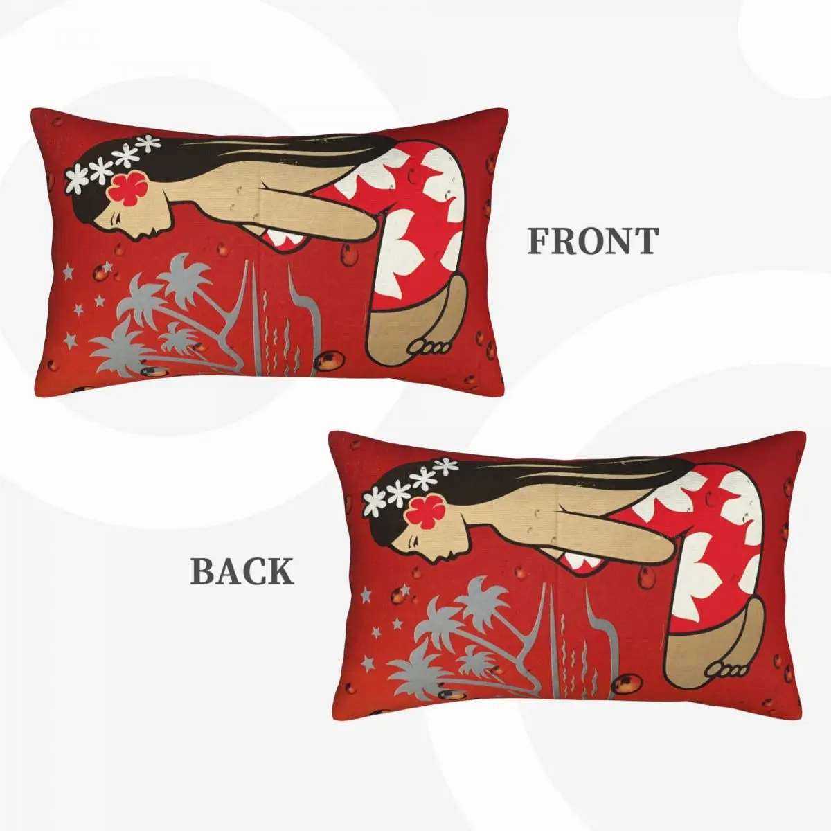 Hinano Tahiti Rectangle Pillowcase Cushion Cover Decorative Bedroom Bed Home Comfort Throw Pillow