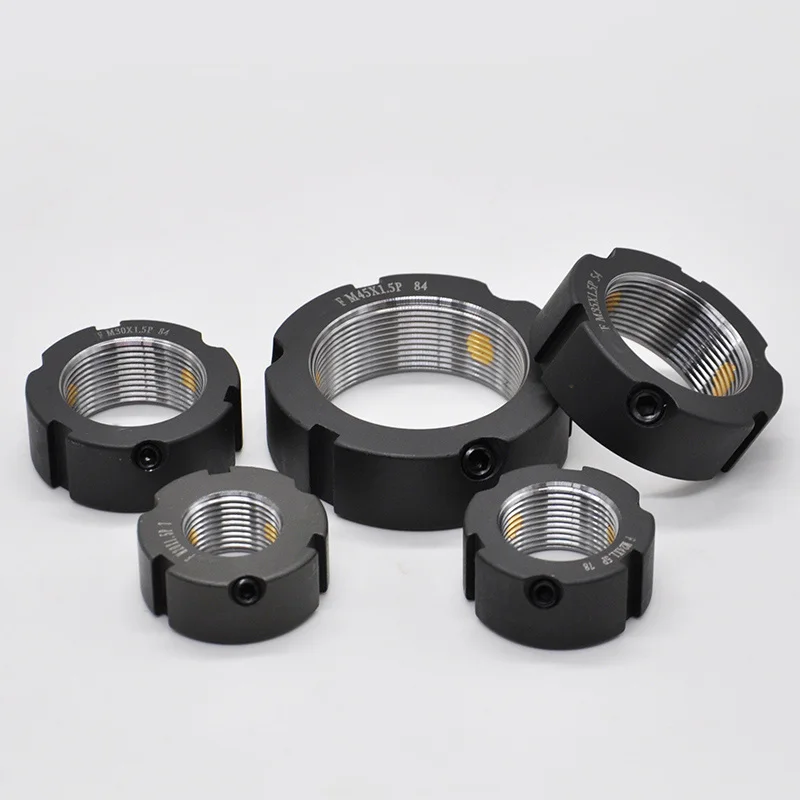 Precision Lock Nut And Bearing Screw Rod Lock Round Nut Tooth Belly Lathe Machine Anti-loosening Screw Thread Locking Round Nut