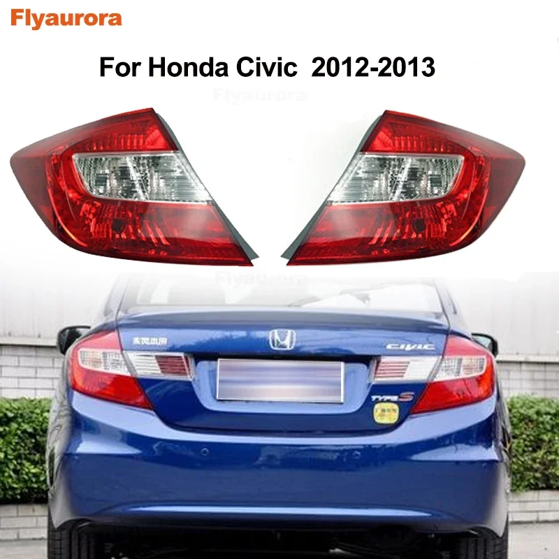 

1set taillight Rear Tail lights lamp taillights without bulb For Honda Civic 2006 2007 2008 2009 2010 2011 2012 2013 GX Sedan