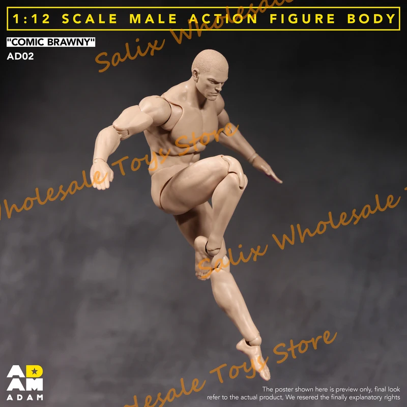 ADAM Studio ADAM-AD02 1/12 مقياس ذكر عمل الشكل الجسم الهزلي براوني عمل الشكل تحصيل لعبة #3