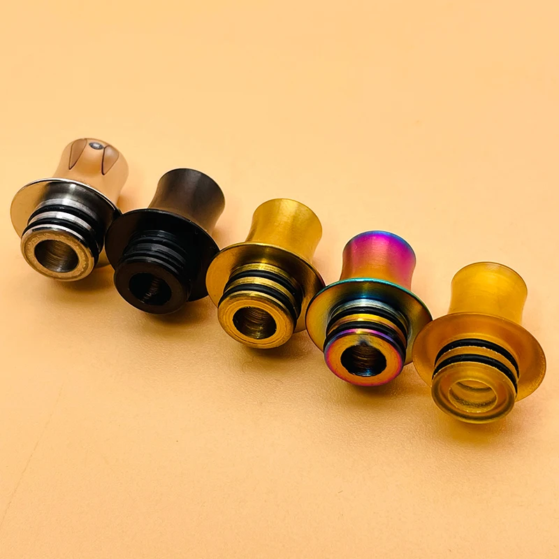 DSX 510 MTL Punta de goteo de acero inoxidable PEI, orificio estrecho para Berserker MTL RTA, punta de vapeo, accesorio de cigarrillo electrónico