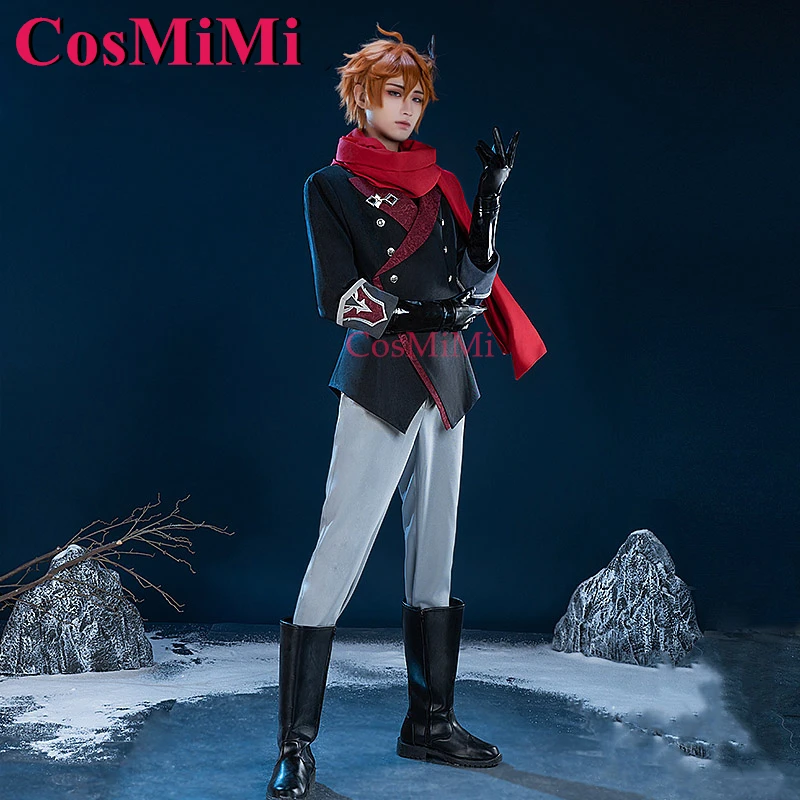 CosMiMi Tartaglia/Pantalone/Il Dottore Cosplay Game Genshin Impact Costume Fatui Fashion Cloak Carnival Party Role Play Clothing